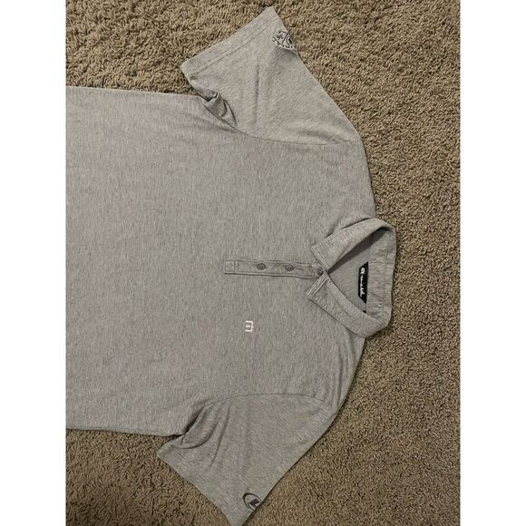 Travis Mathew Polo Shirt Mens Size XL Gray Golf Golfing Polo Shirt - Picture 1 of 15
